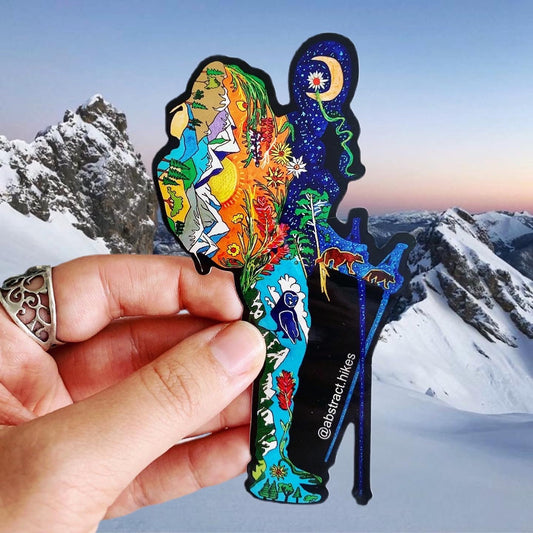Hiking Sticker: "Hiker Gal"