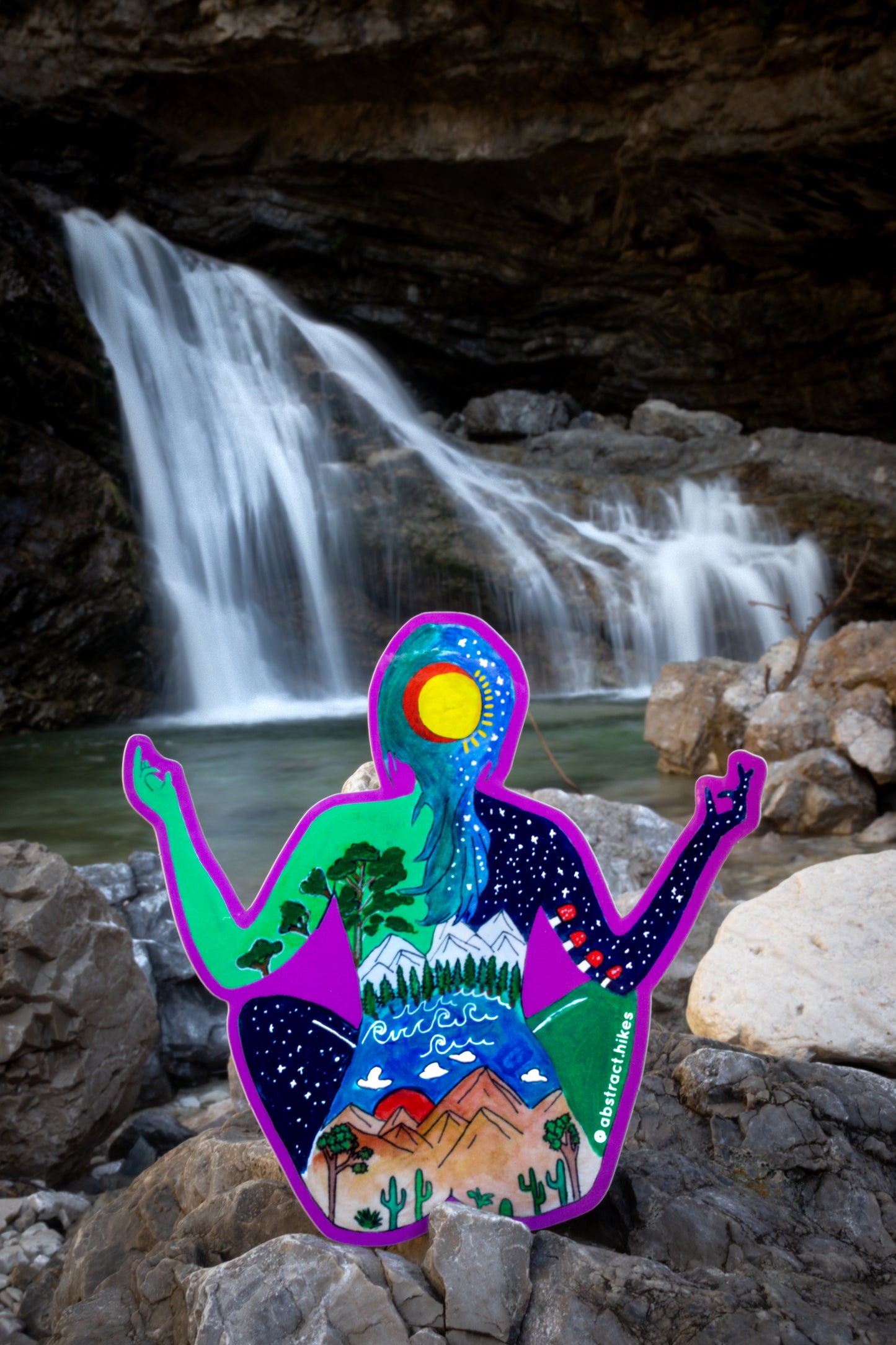 Yoga Sticker: "Mountain Meditation"