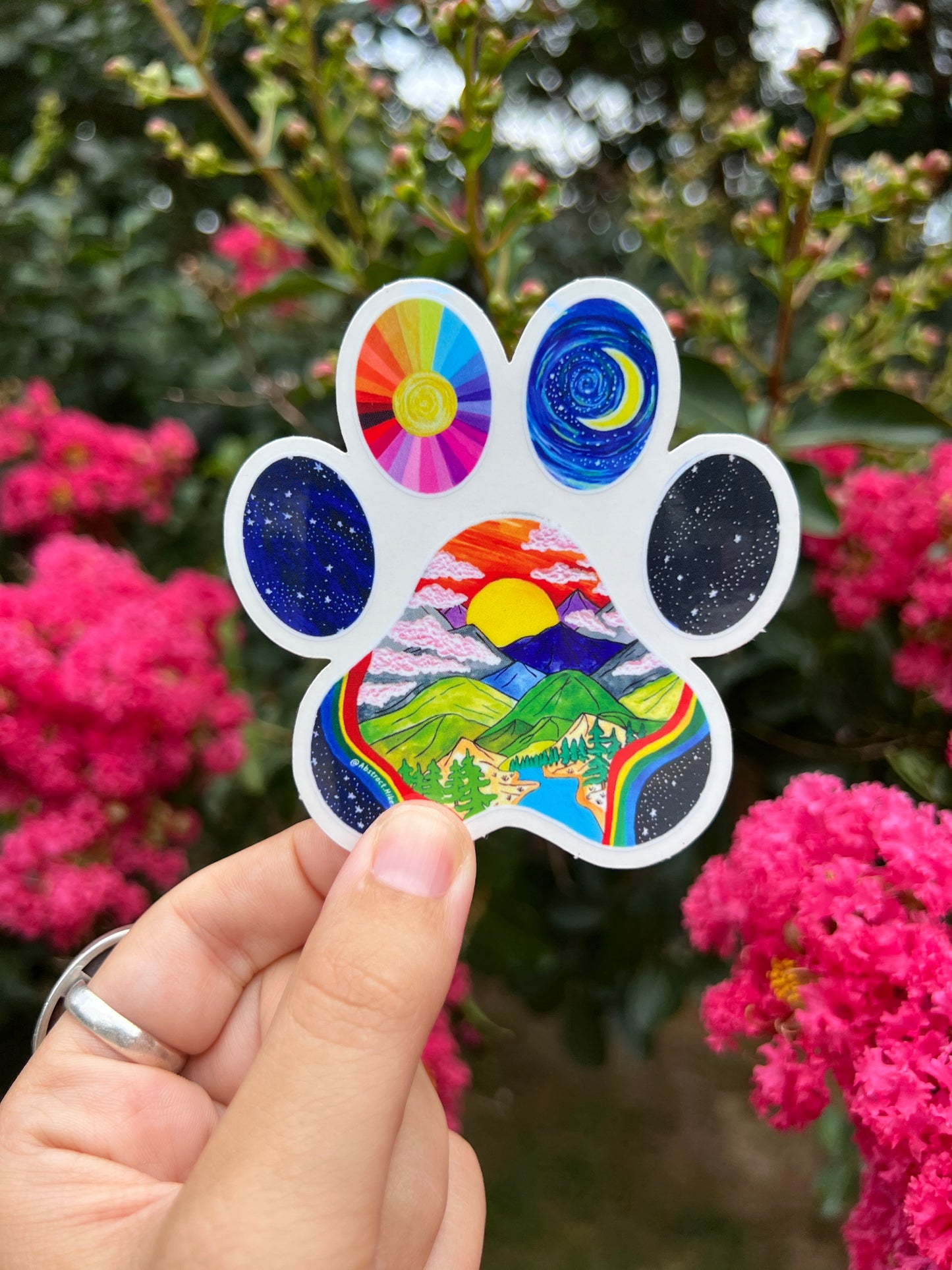 Adventure Sticker: "Paw Power" Clear Border