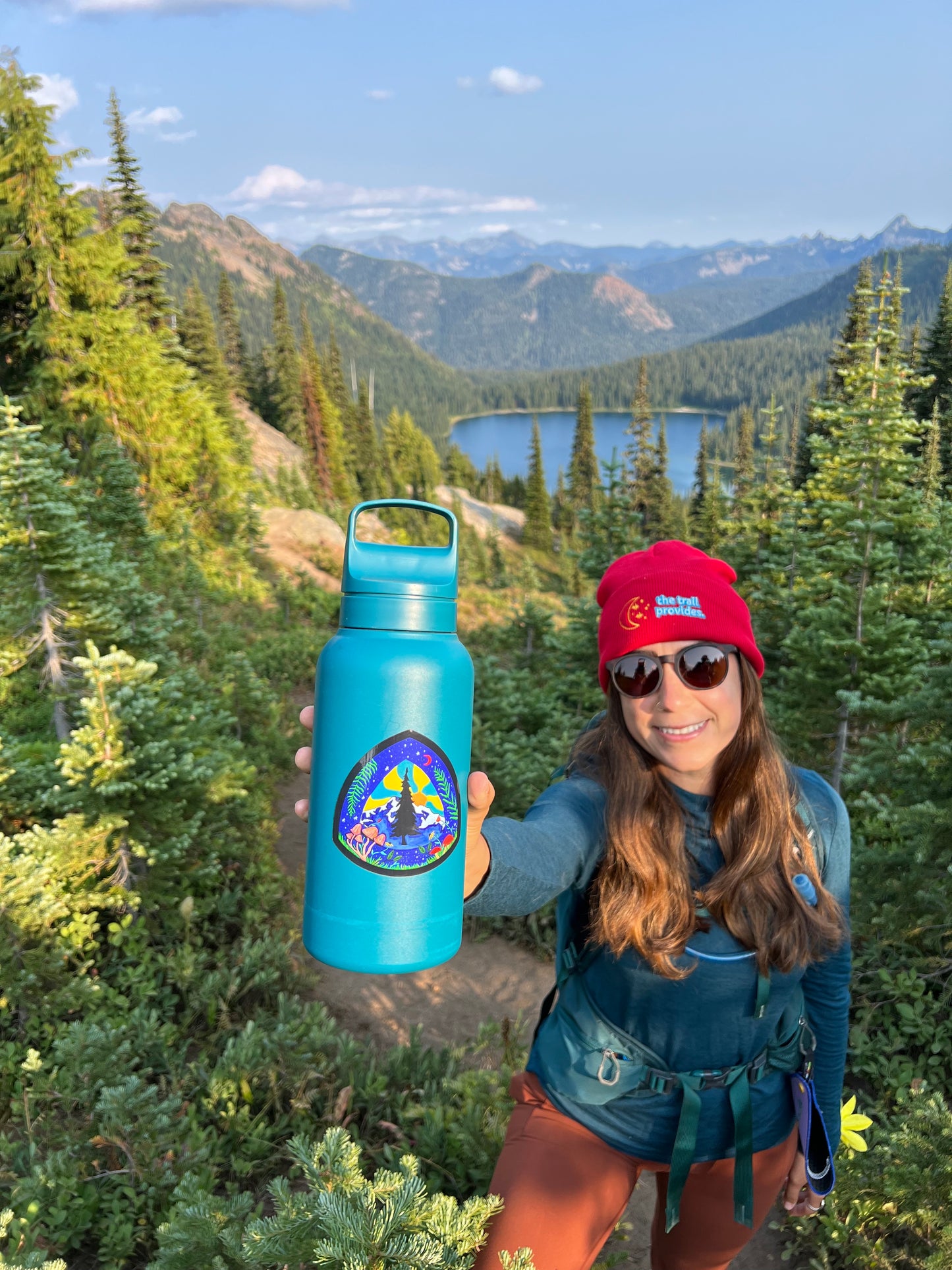 Hiking Sticker: "Pacific Crest Trail Logo Reimagined"