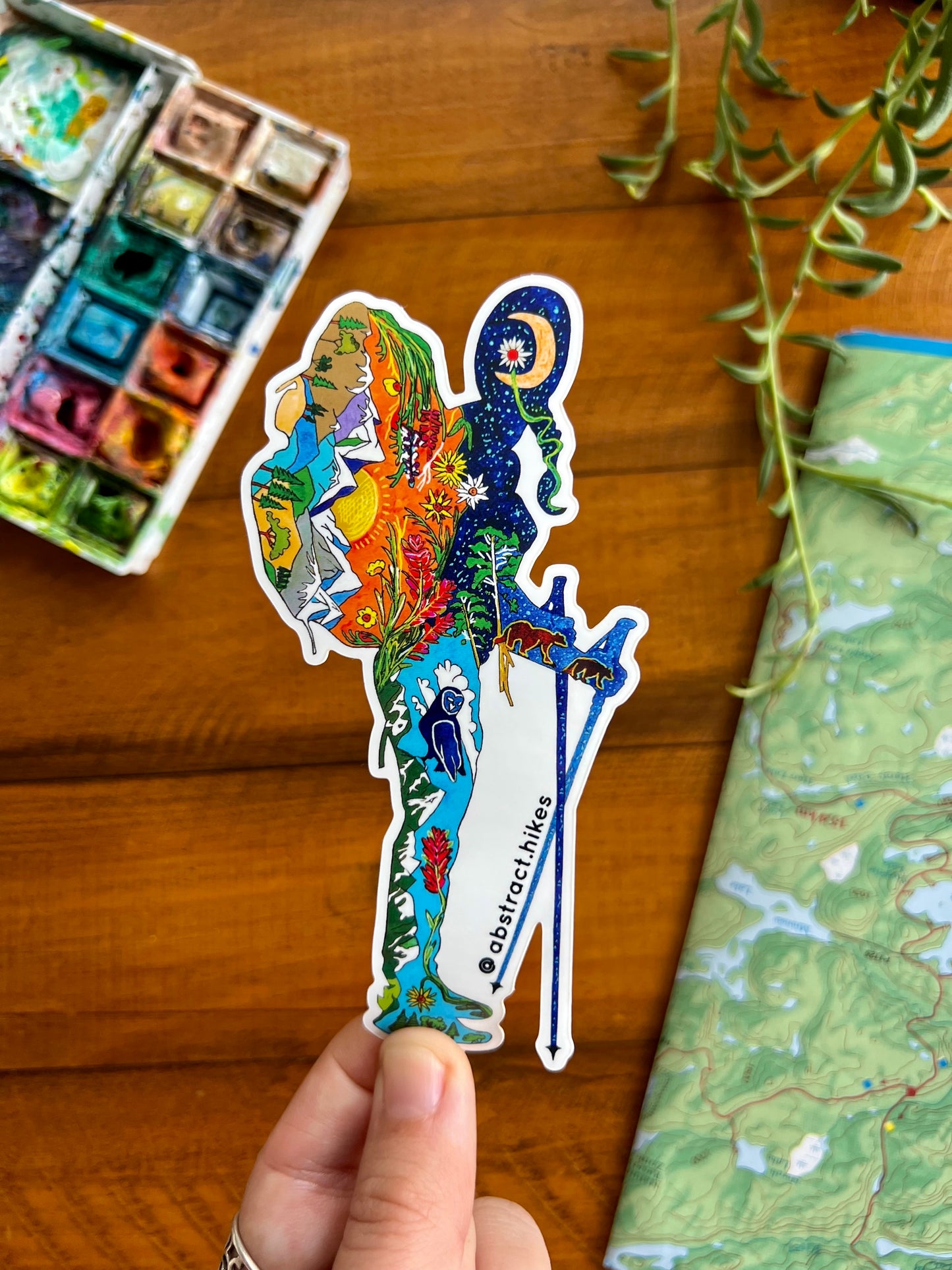 Hiking Sticker: "Hiker Gal"