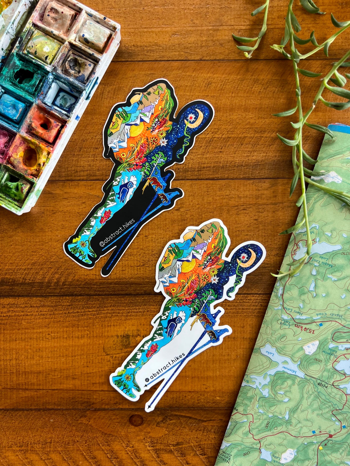Hiking Sticker: "Hiker Gal"