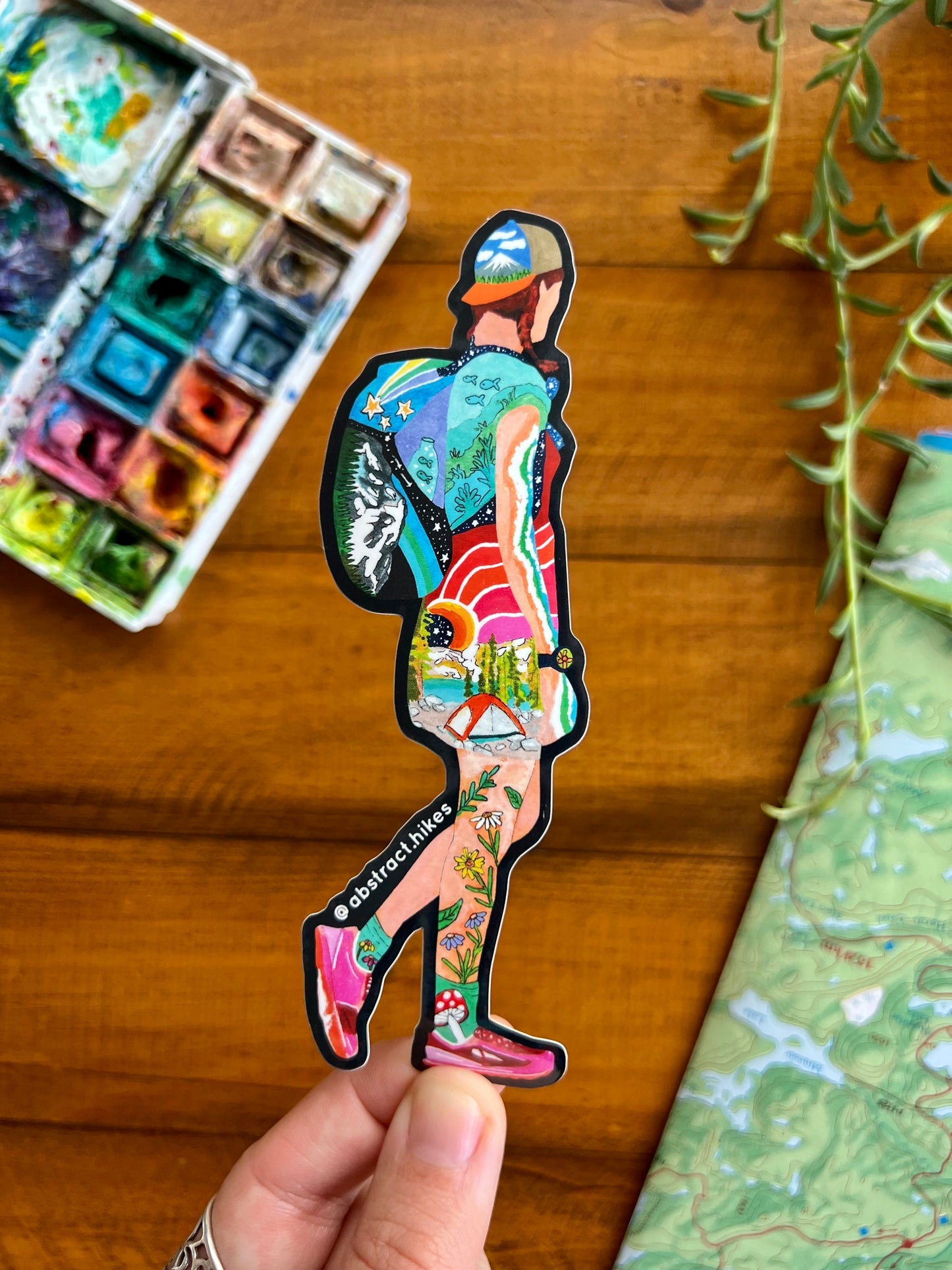 Hiking Sticker: "Ella"