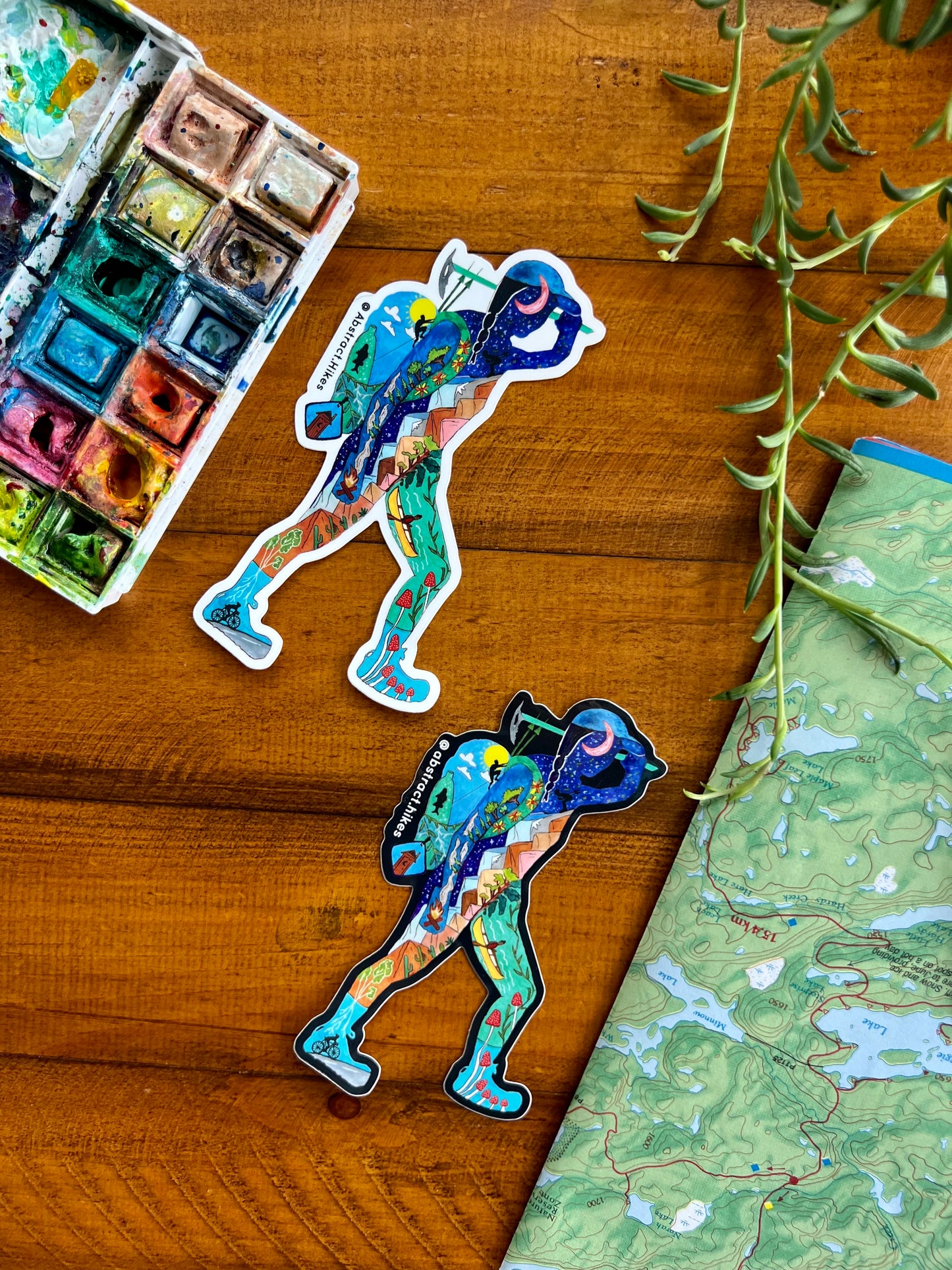 Hiking Sticker: "Elina"