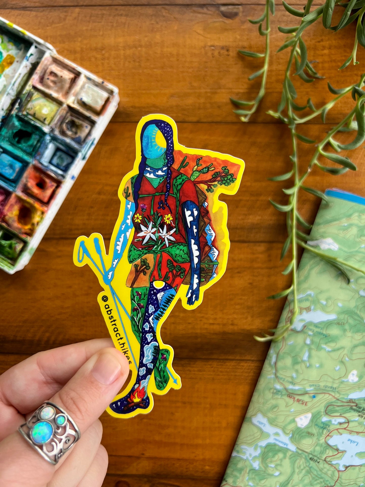 Hiking Sticker: "Desert Lily"