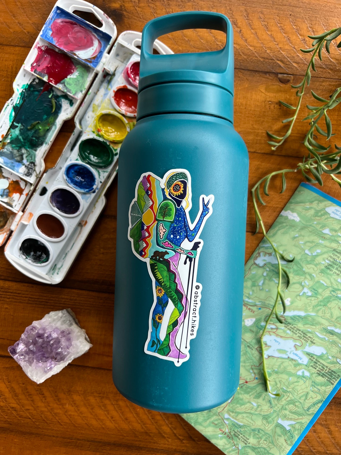 Hiking Stickers: Blonde Backpacker Bundle