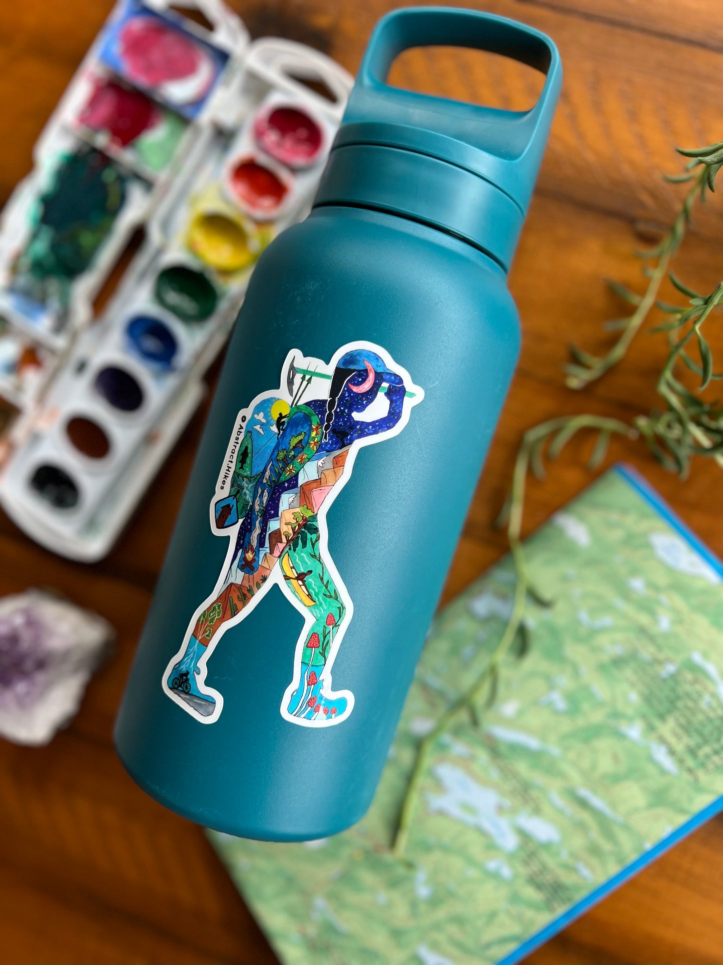 Hiking Sticker: "Elina"