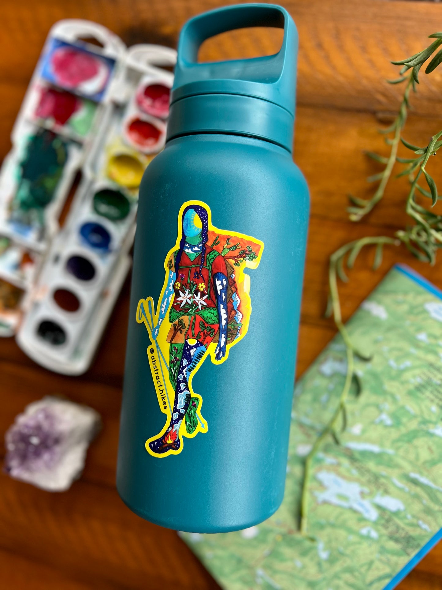 Hiking Sticker: "Desert Lily"
