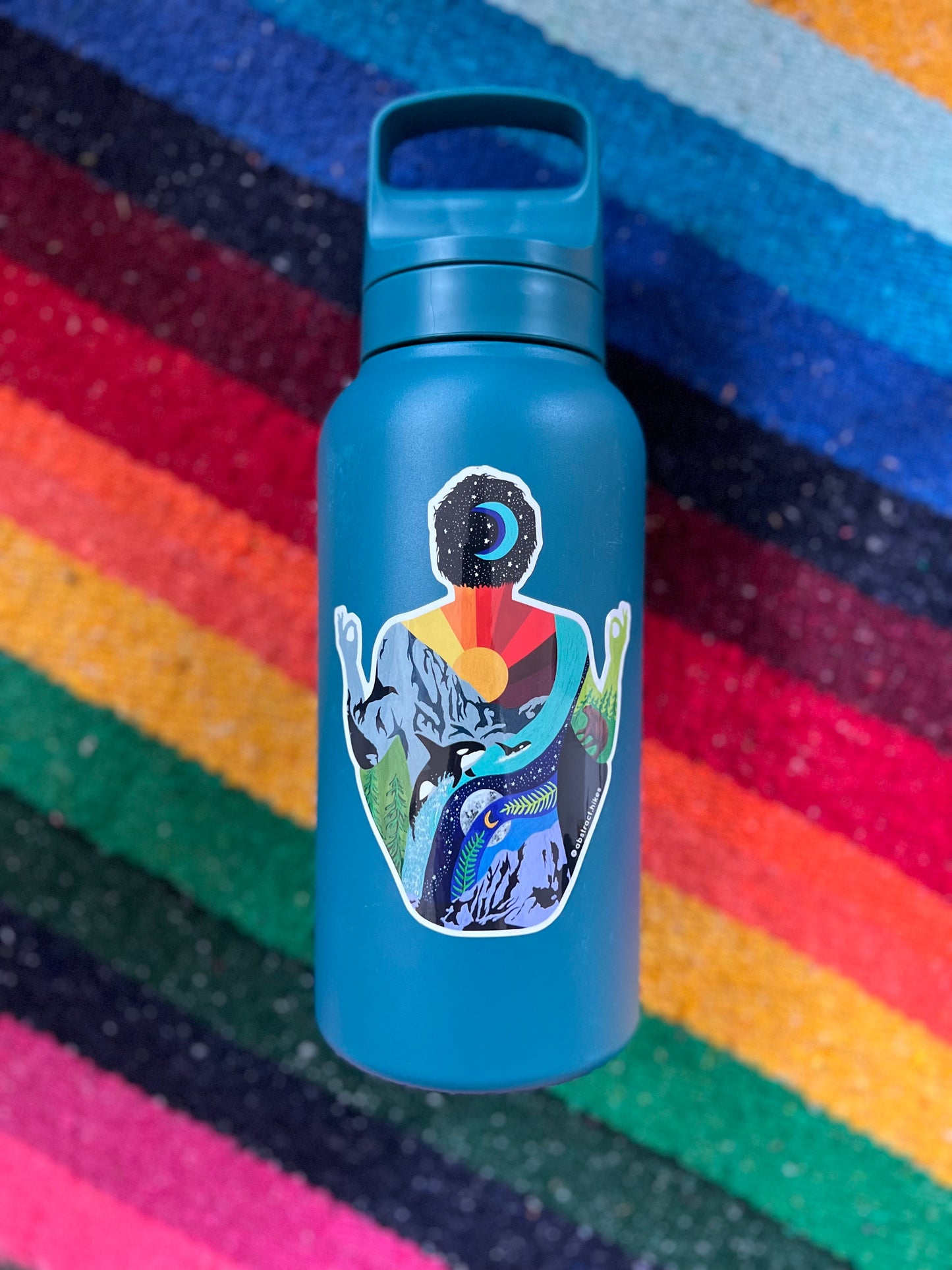 Yoga Sticker: "Meditation Man"