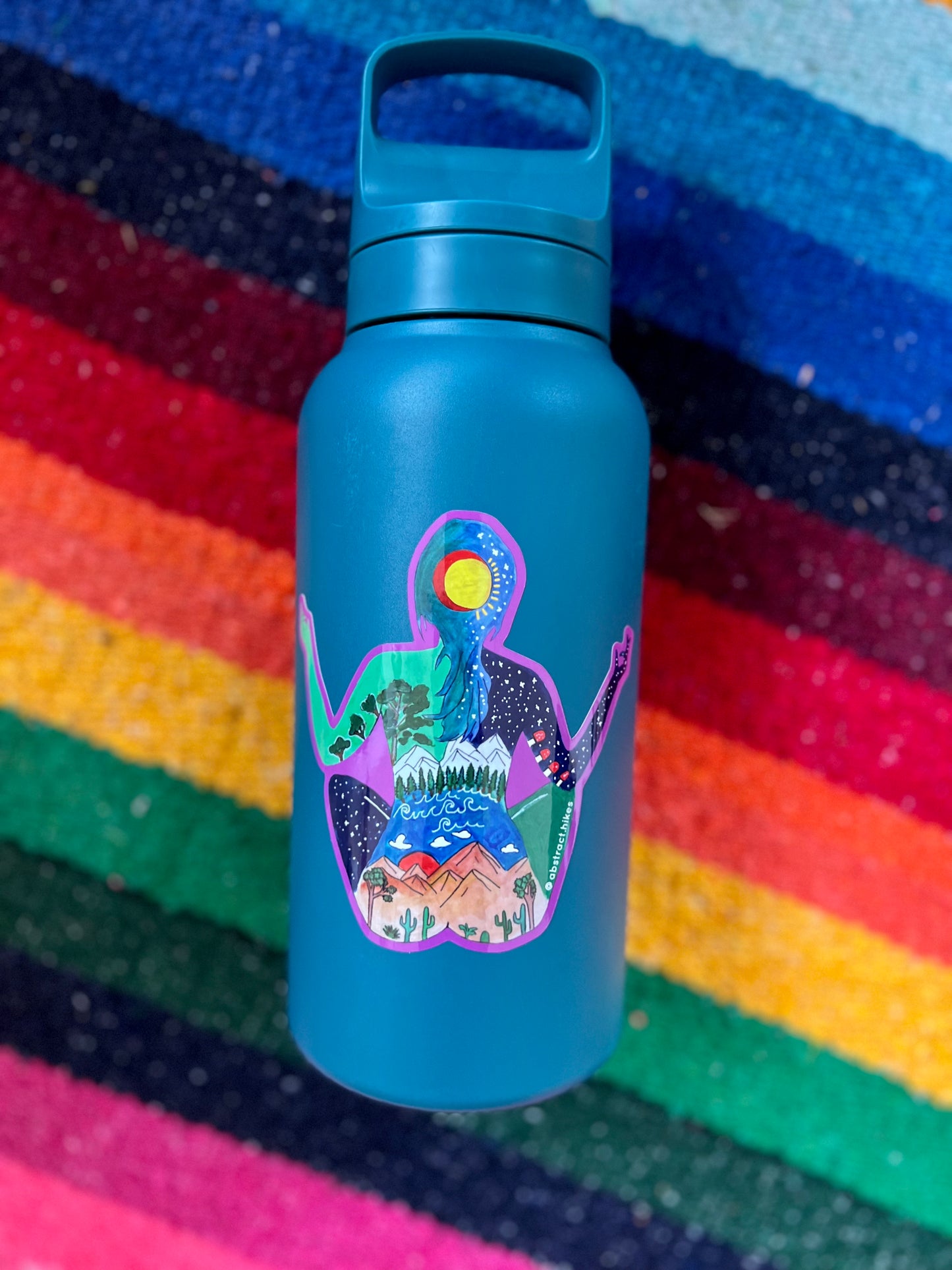 Yoga Sticker: "Mountain Meditation"