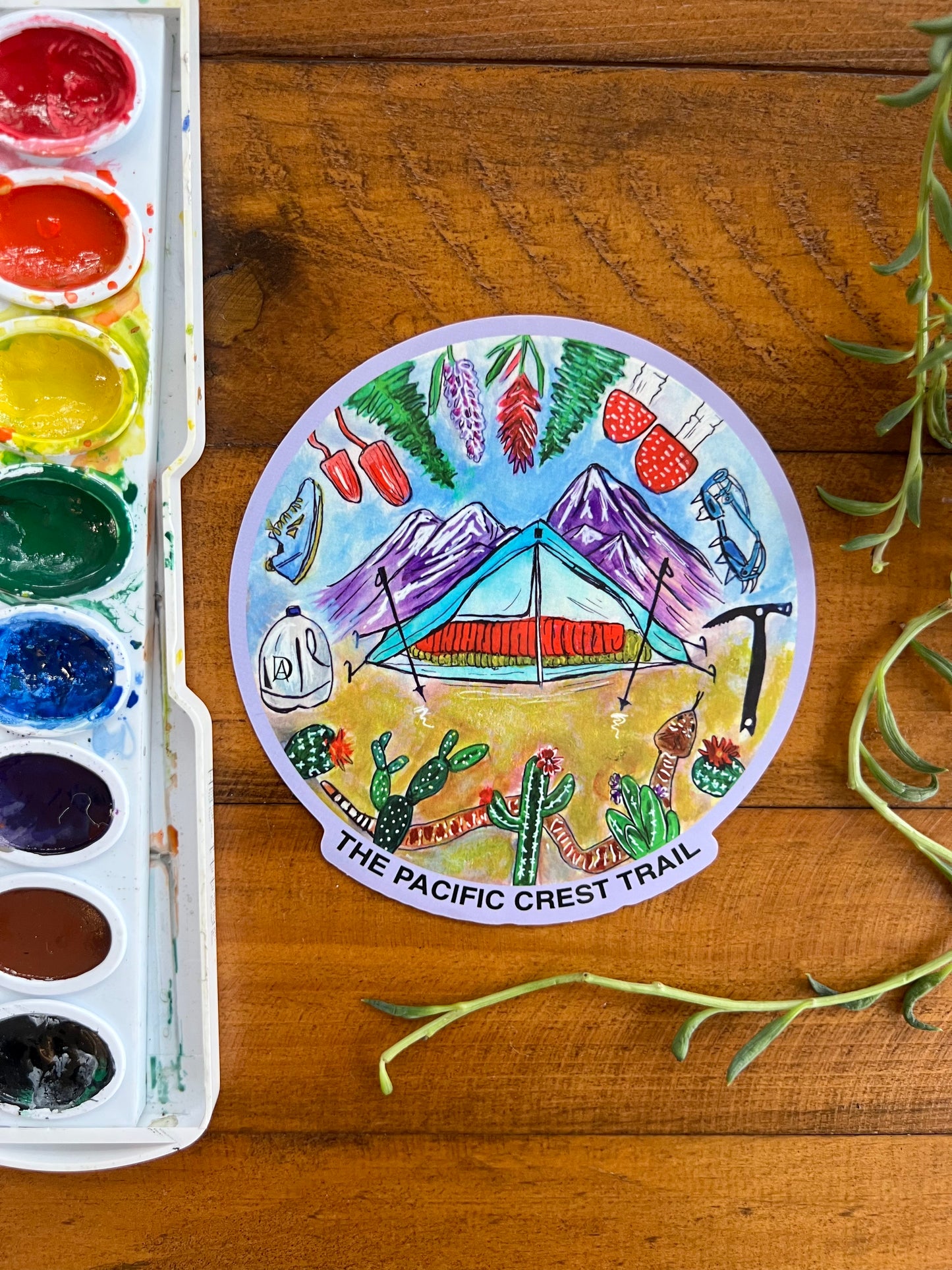 Hiking Sticker: "Ode to the Pacific Crest Trail"