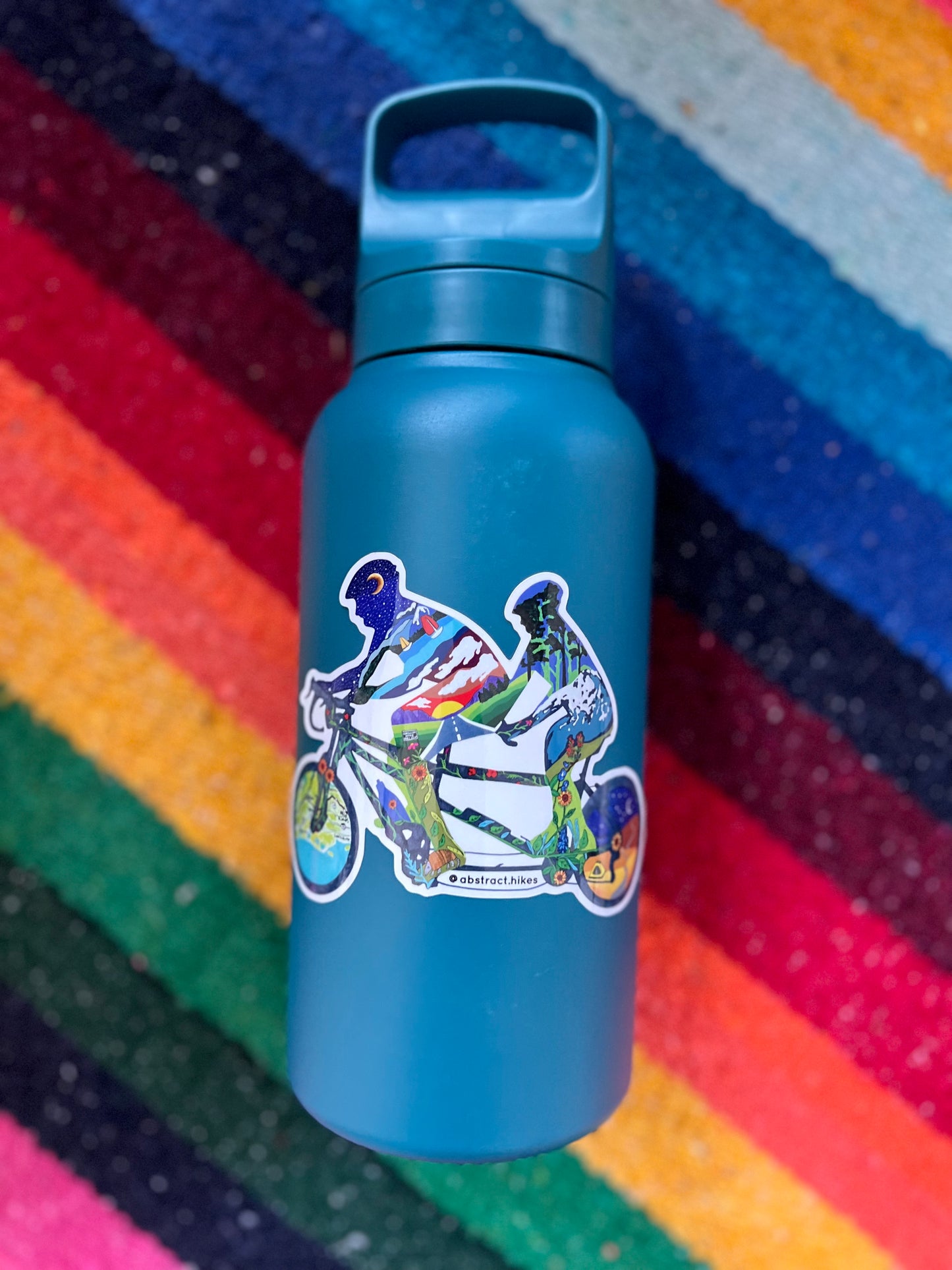 Biking Sticker: "Tandem Dreams"