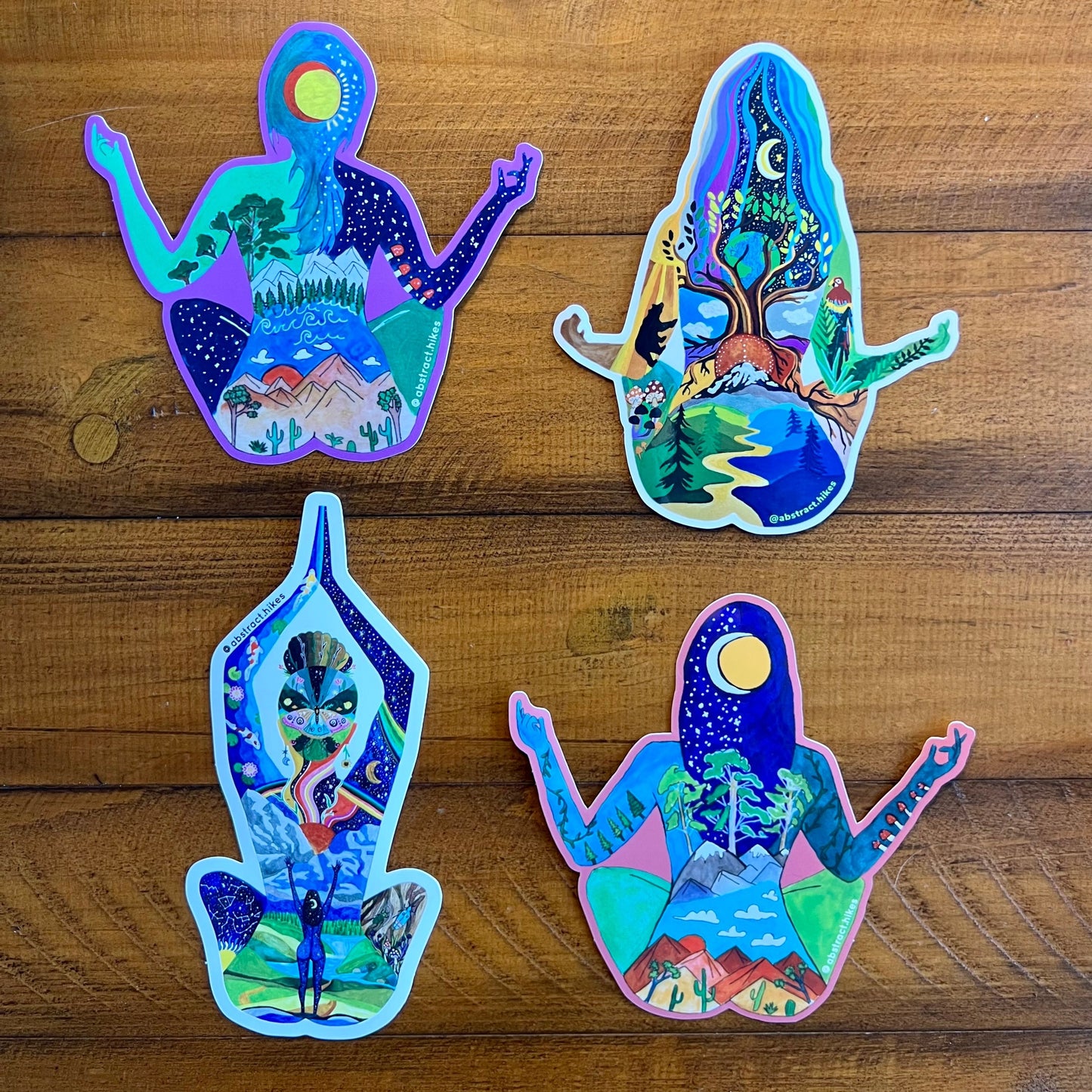 Yoga Stickers: "Nature Yogi Pack"