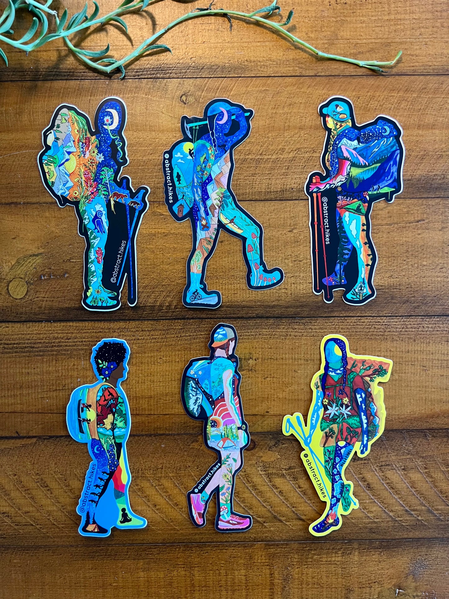 Hiking Stickers: Backpacking Badasses Bundle