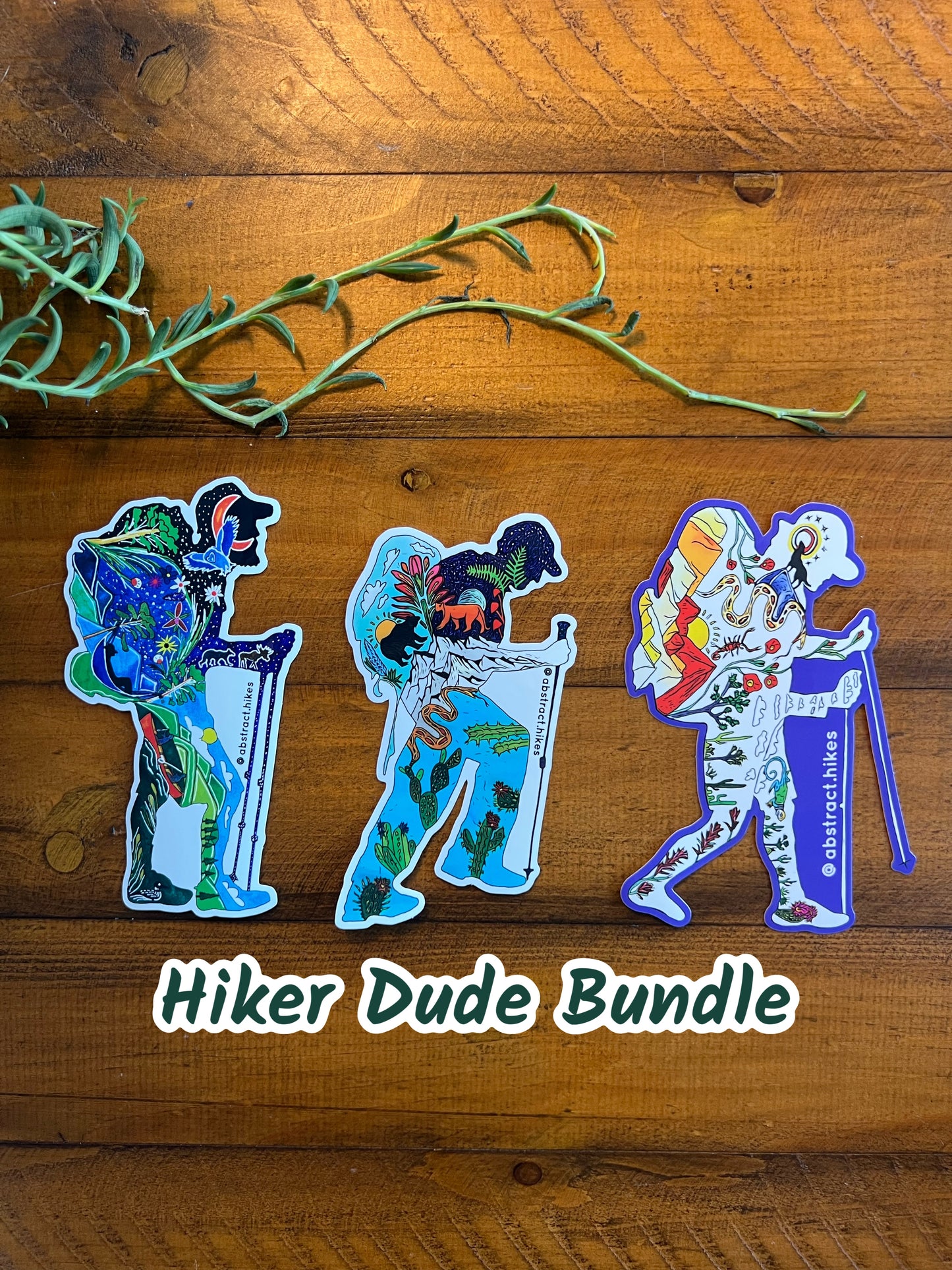 Hiking Stickers: Hiker Dude Bundle