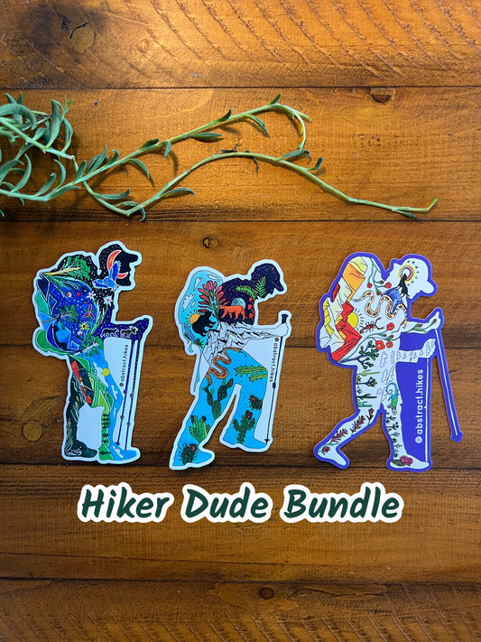Hiking Stickers: Hiker Dude Bundle