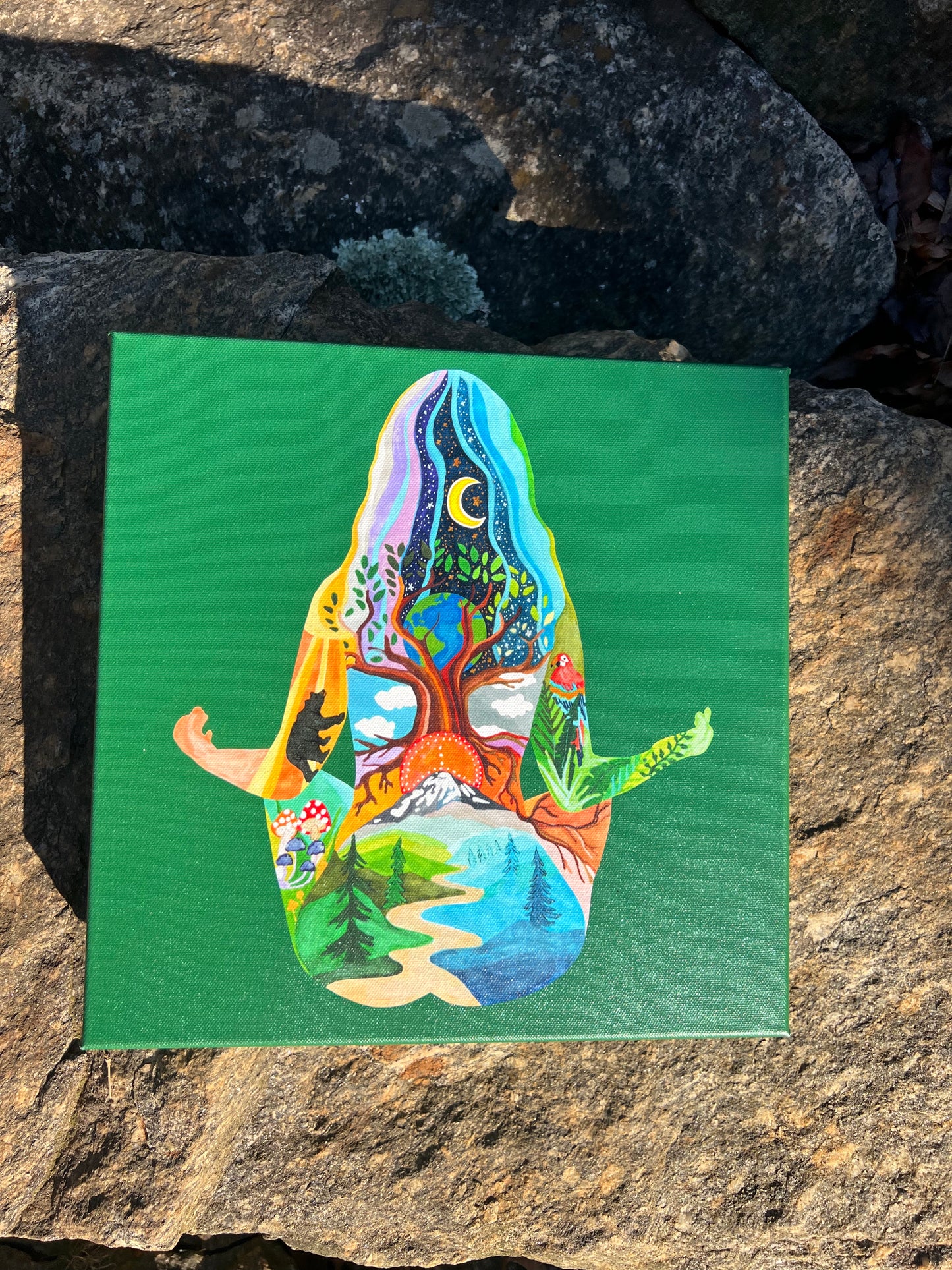 Canvas Bestsellers: "Yoga Gal" Green