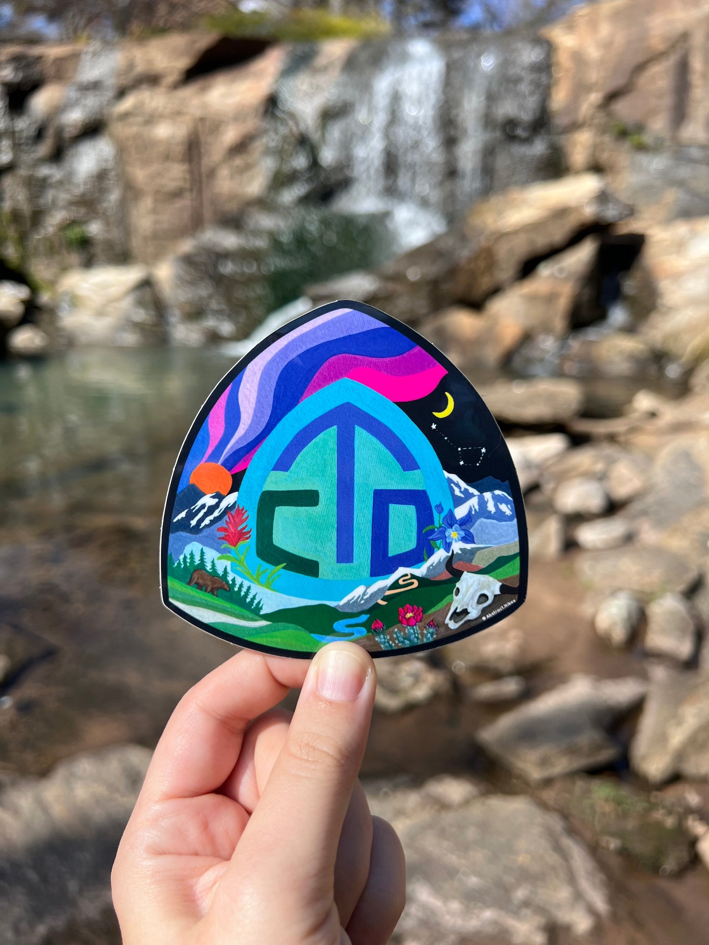 Hiking Sticker: "Continental Divide Trail Logo Reimagined"