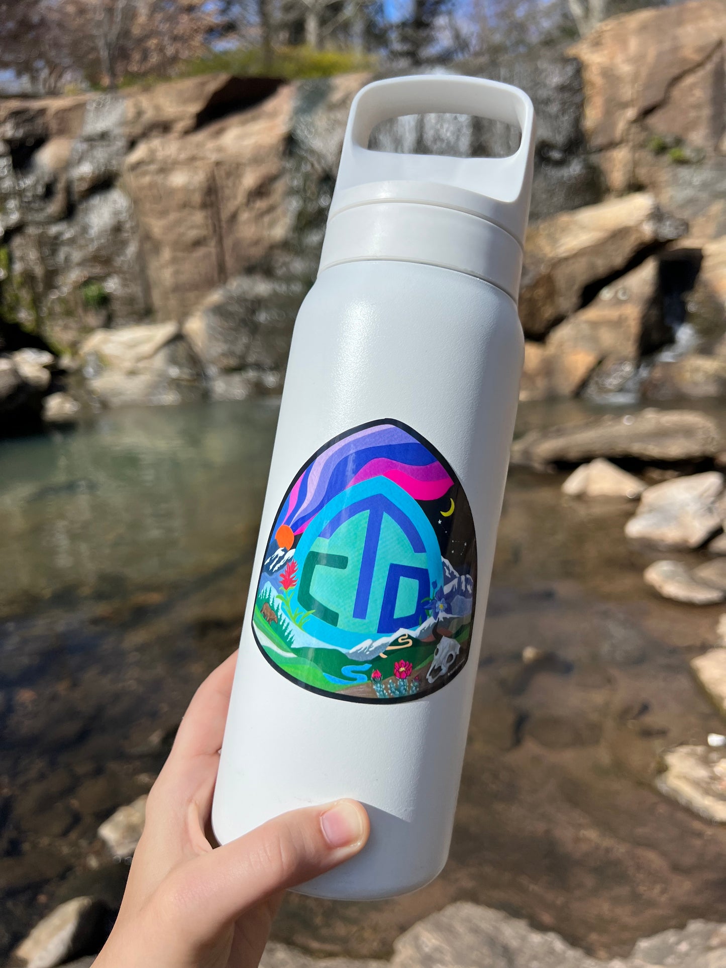 Hiking Sticker: "Continental Divide Trail Logo Reimagined"