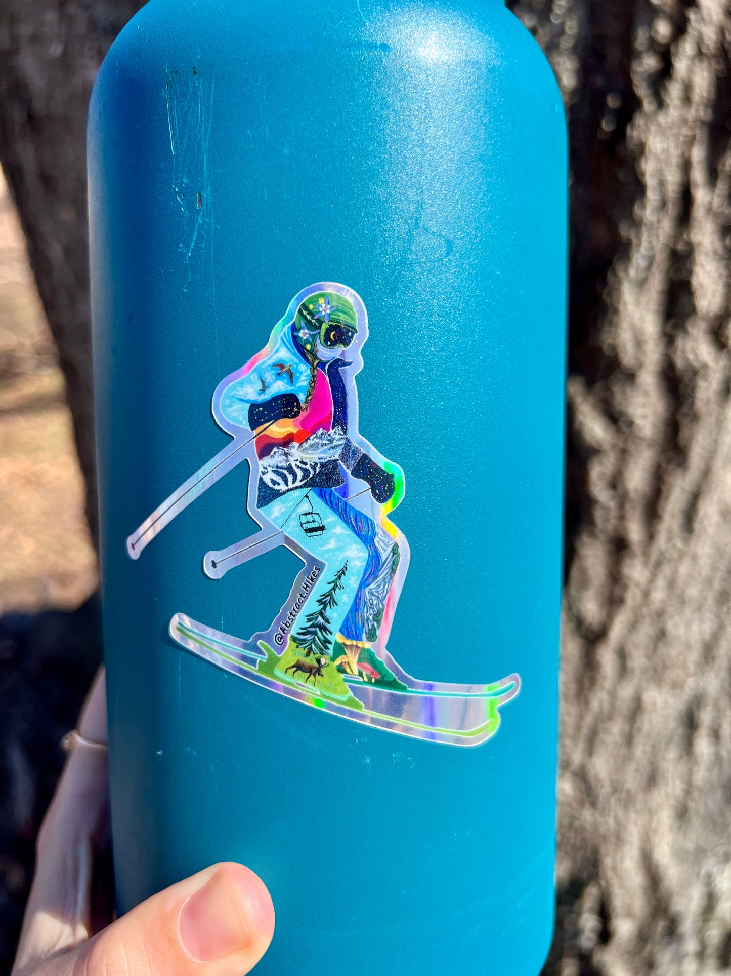 Adventure Sticker: "Skier Gal"