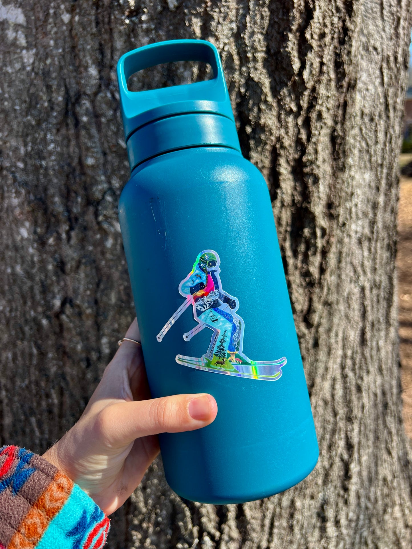 Adventure Sticker: "Skier Gal"