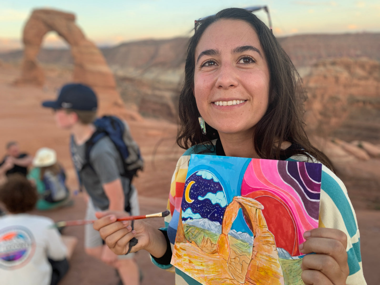 Adventure Sticker: "Delicate Arch" Pixie Dust Border