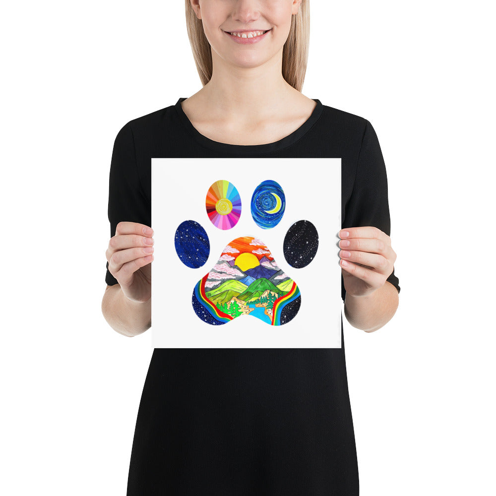 Paw Power 10 x 10 inch Print