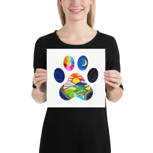 Paw Power 10 x 10 inch Print