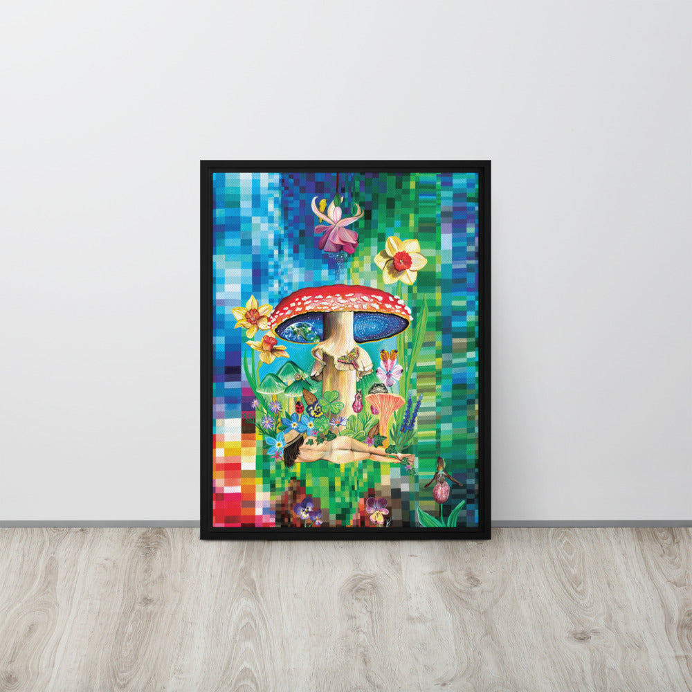 "Grow With the Flow" Framed Canvas Print - LIMITED EDITION