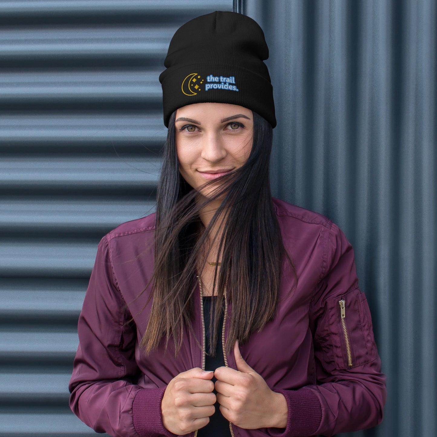 The Trail Provides Embroidered Beanie