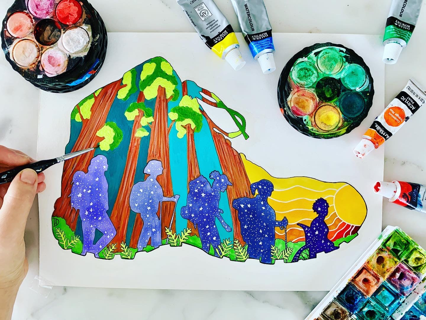 Hiking Sticker: "Redwoods for Everyone"
