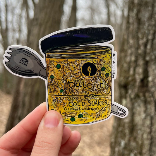 Hiking Sticker: "Cold Soaker"