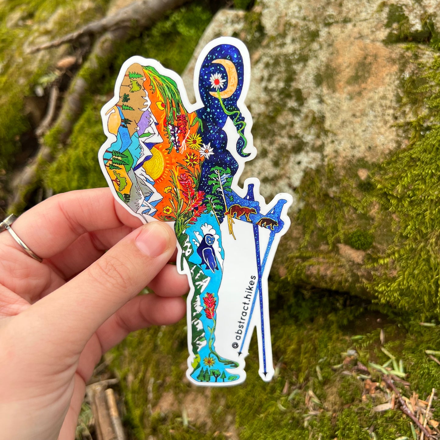 Hiking Sticker: "Hiker Gal"