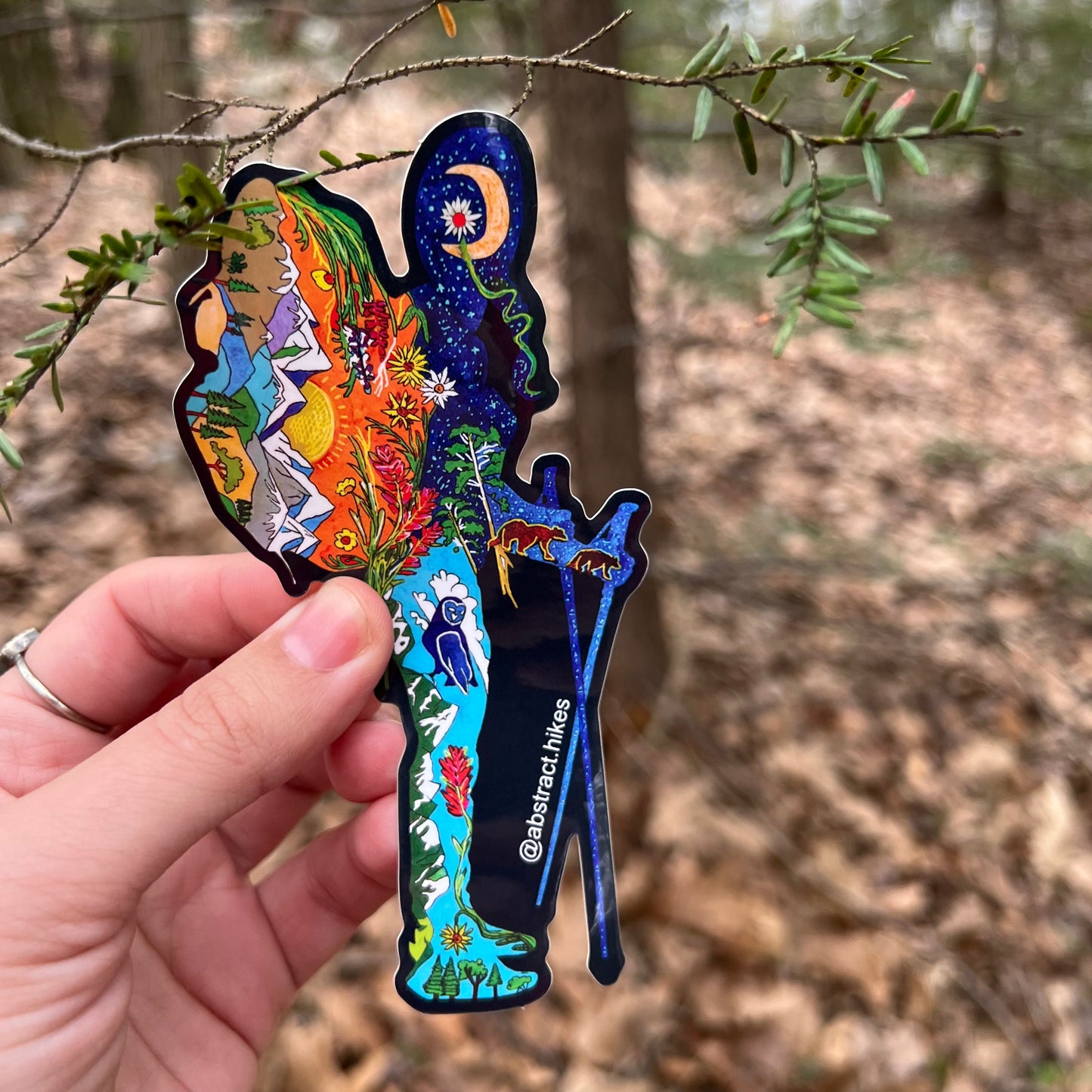 Hiking Sticker: "Hiker Gal"