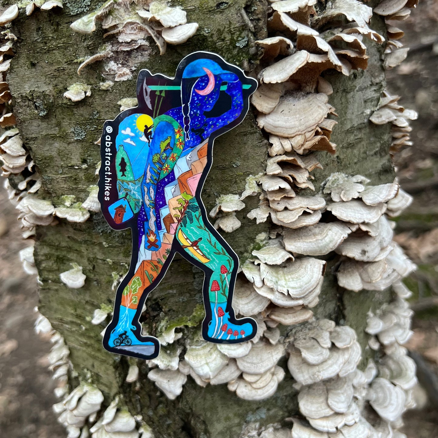 Hiking Sticker: "Elina"