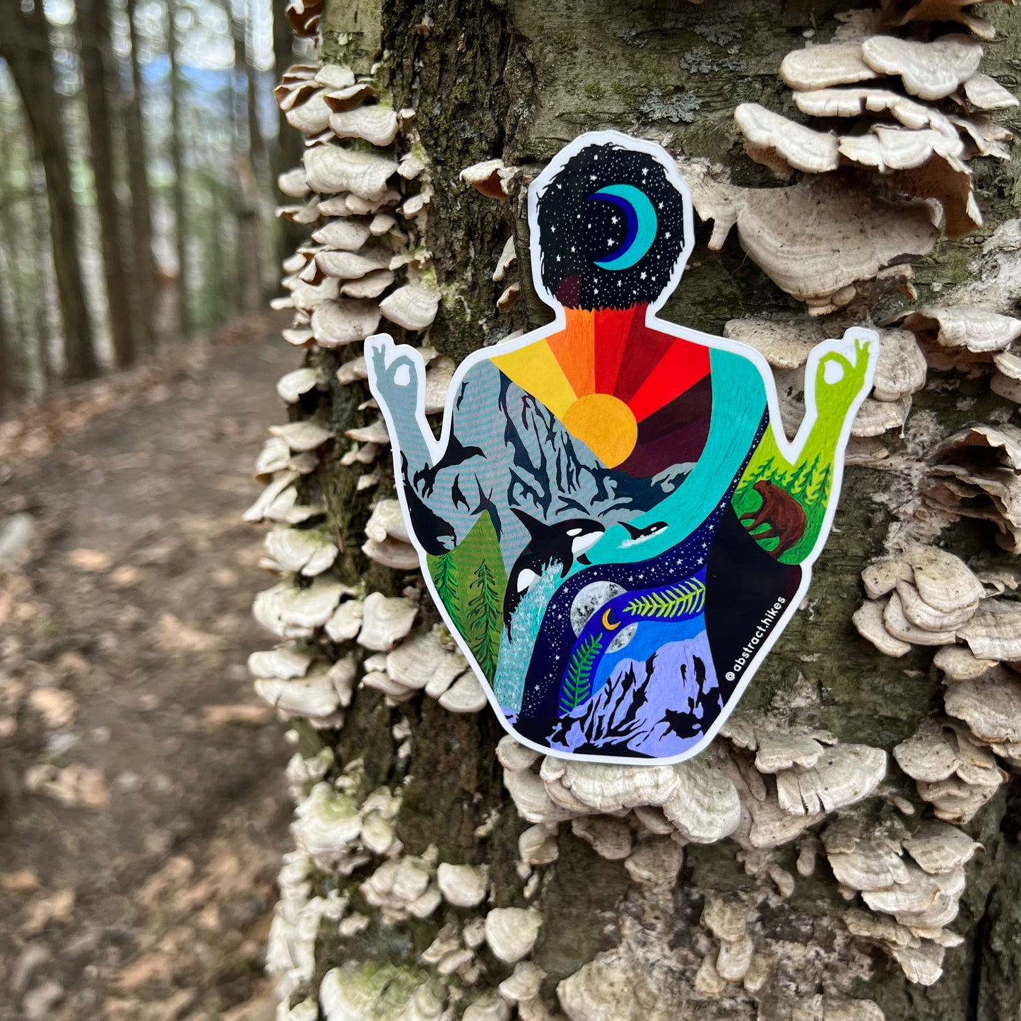 Yoga Sticker: "Meditation Man"