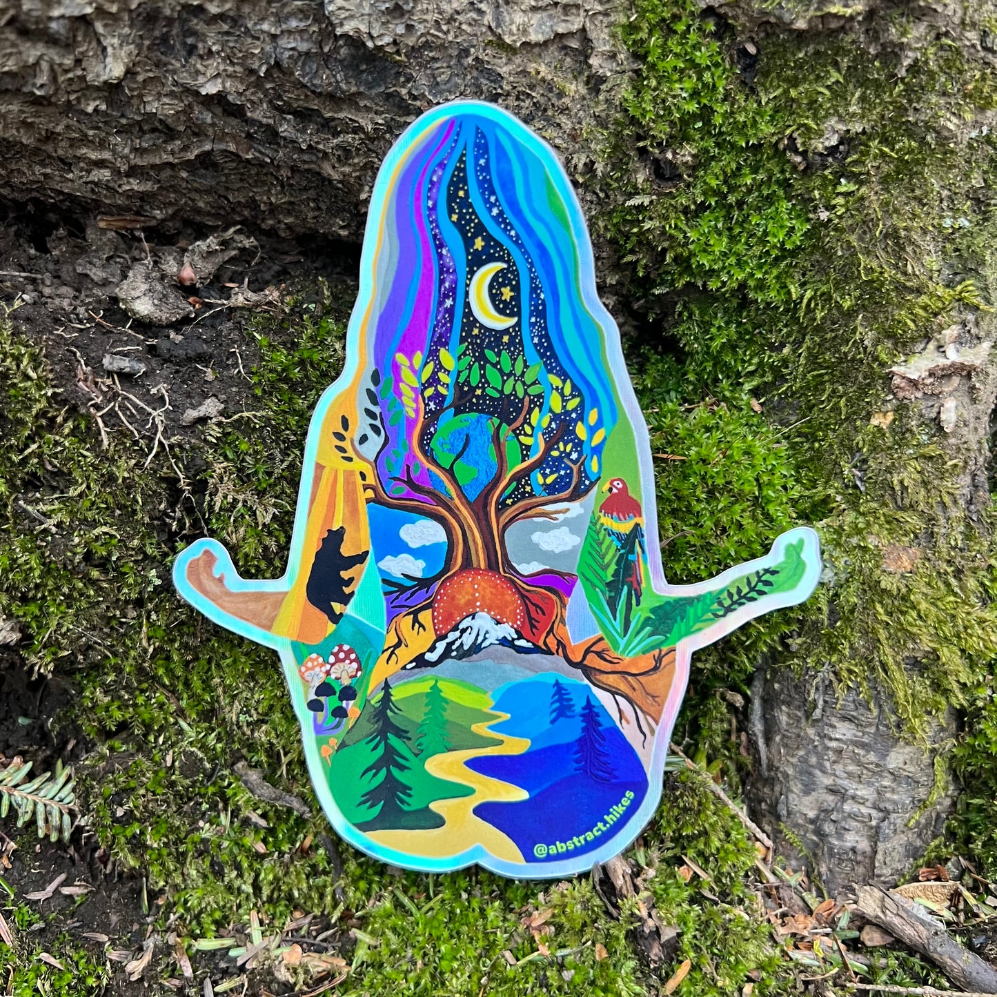 Yoga Sticker: "Yoga Gal" Holographic