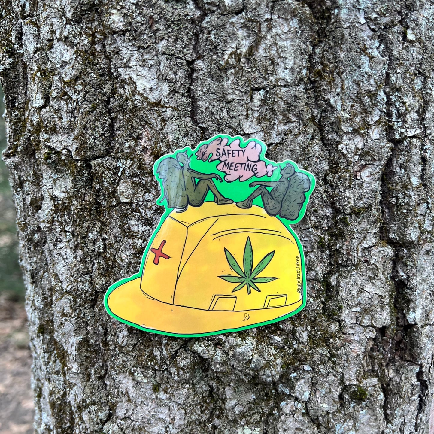 Hiking Sticker: "Safety Meeting"
