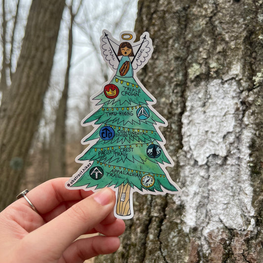 Hiking Stickers: "Thru Hiker Christmas"