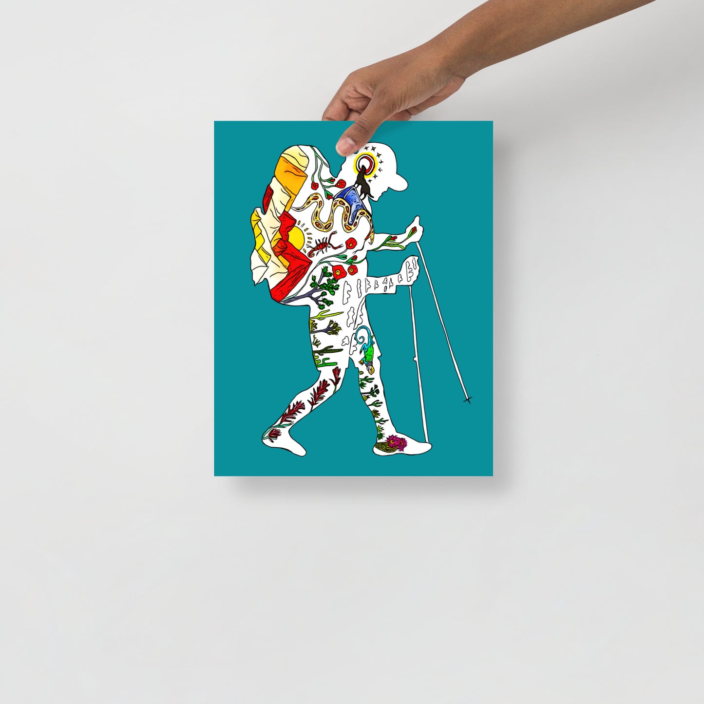 Hiking Print: "Arizona Trail Hiker"