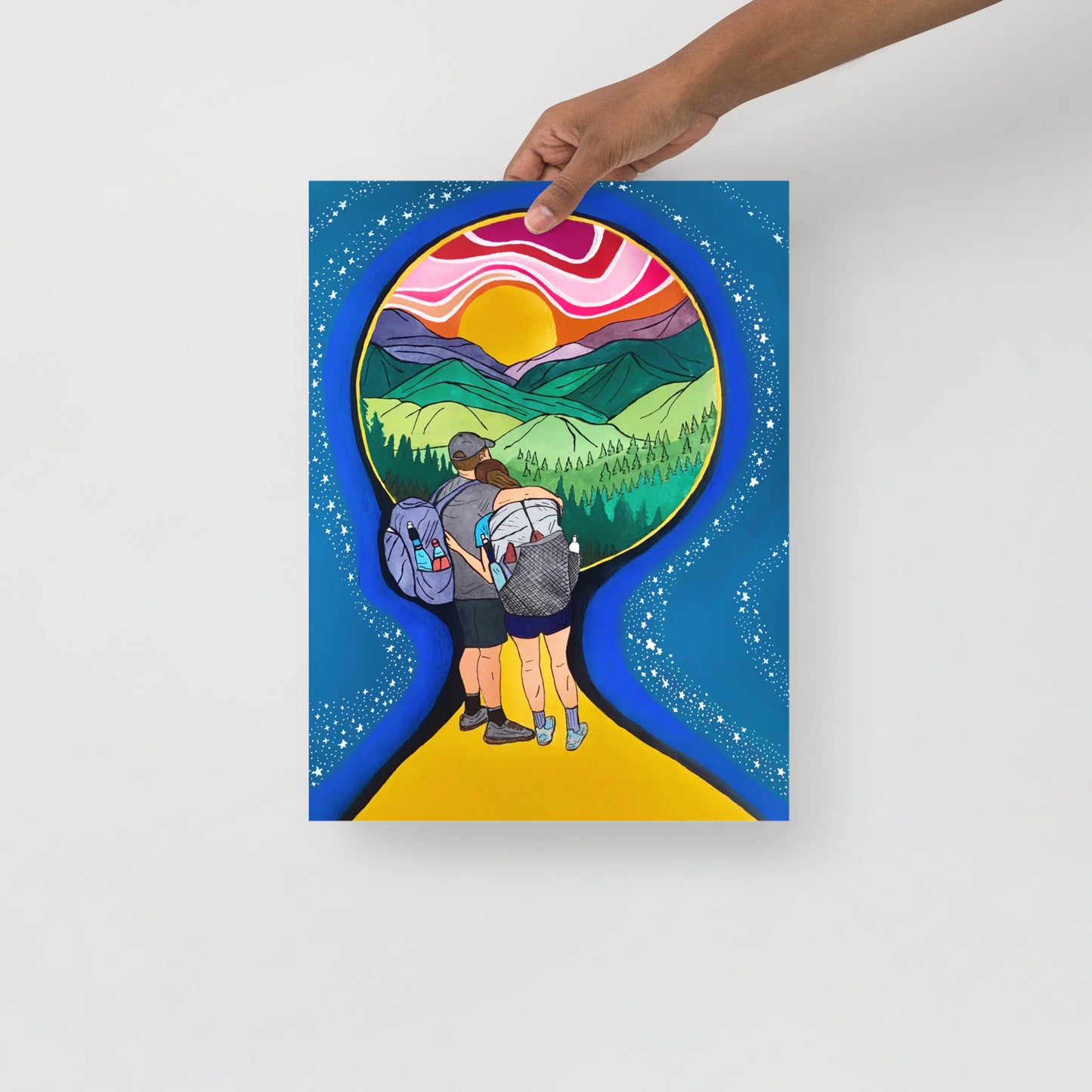 Hiking Print: "Hiker Love"