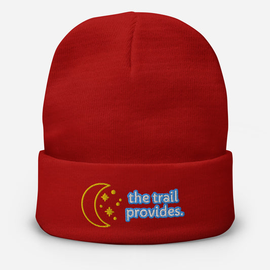 The Trail Provides Embroidered Beanie