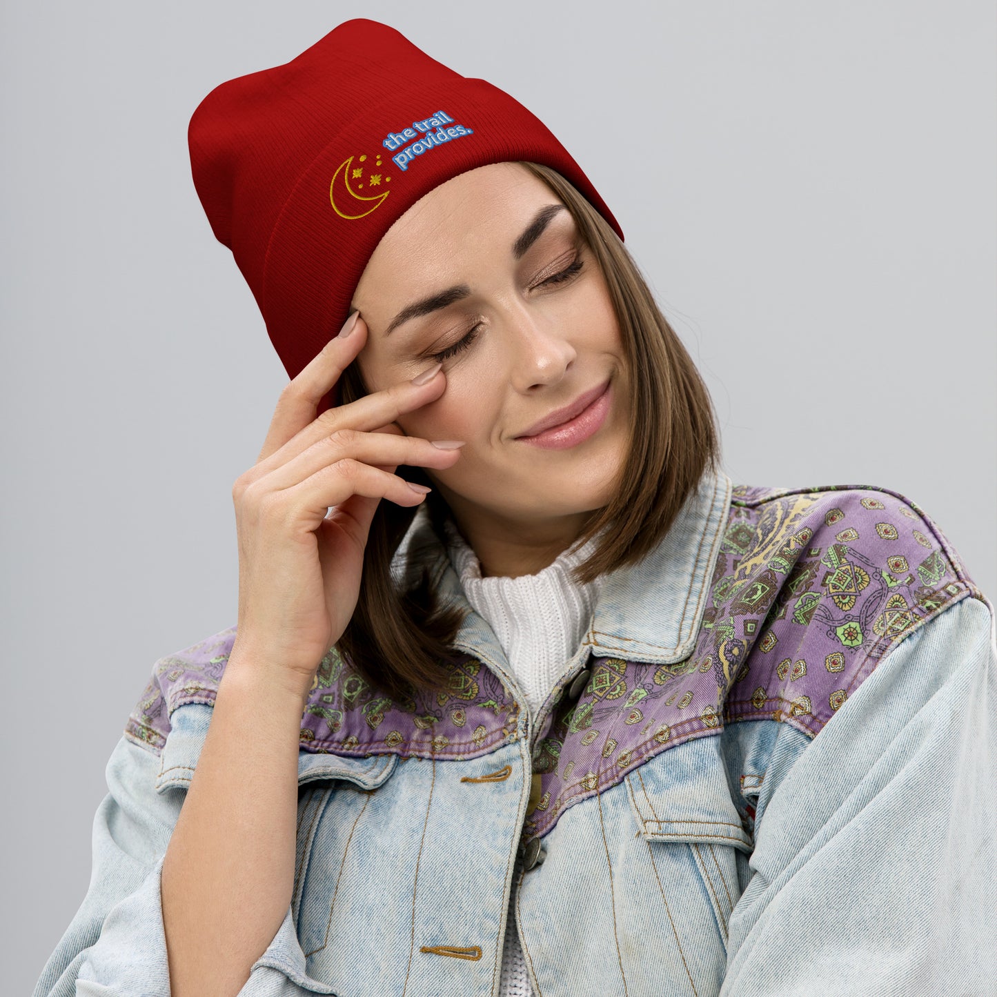 The Trail Provides Embroidered Beanie