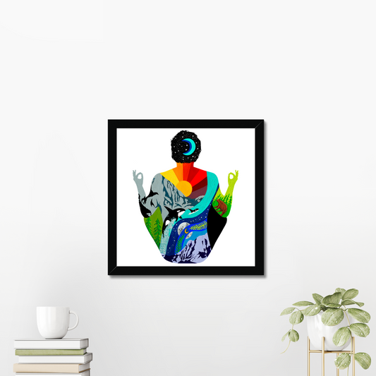 Yoga Prints: "Meditation Man"