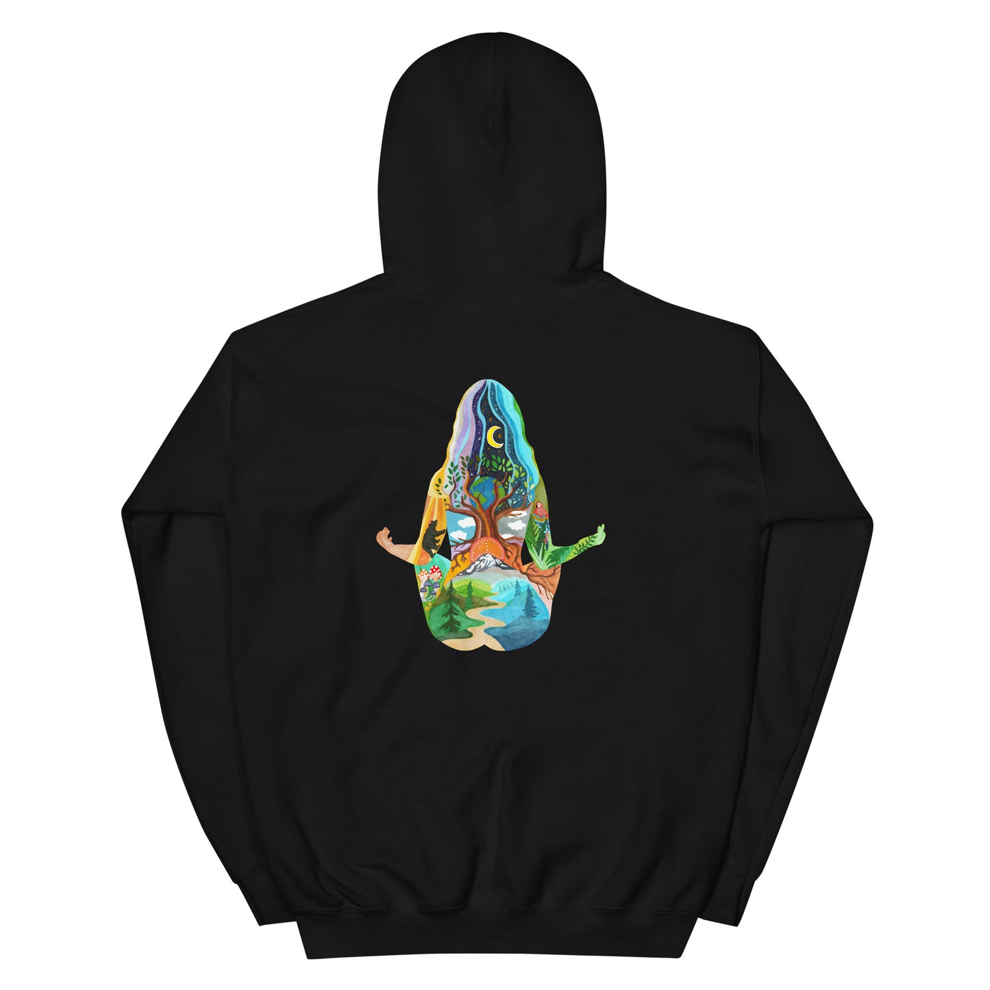 2 Sided Yoga Unisex Hoodie