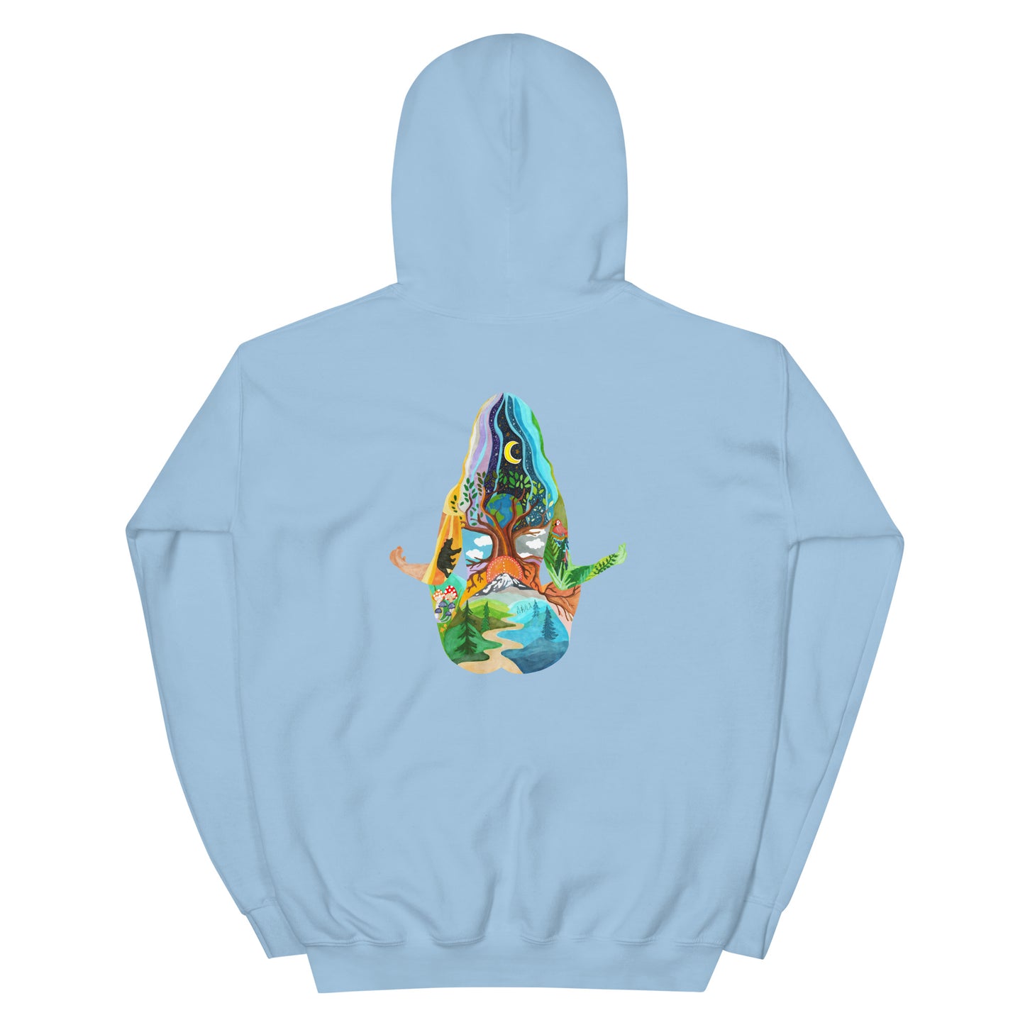 2 Sided Yoga Unisex Hoodie