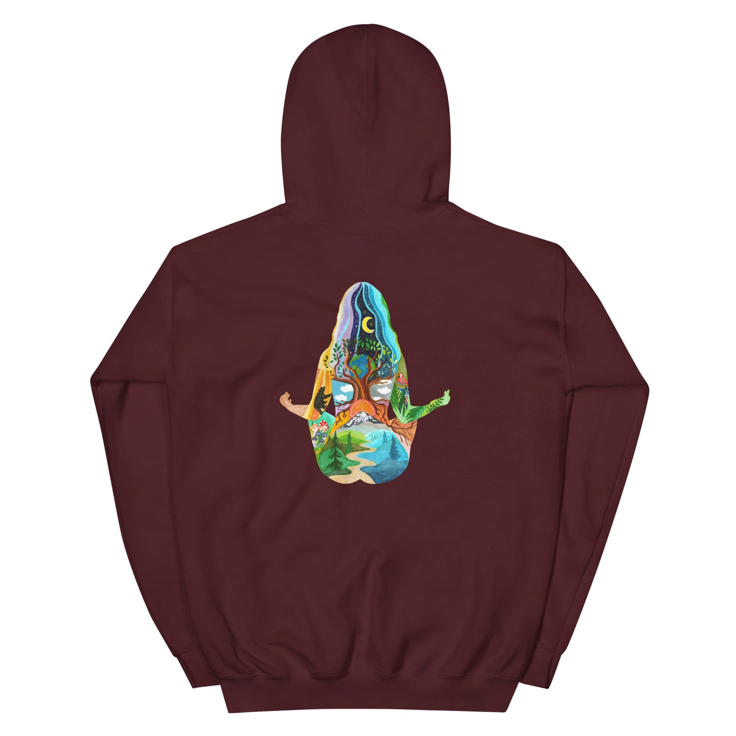 2 Sided Yoga Unisex Hoodie