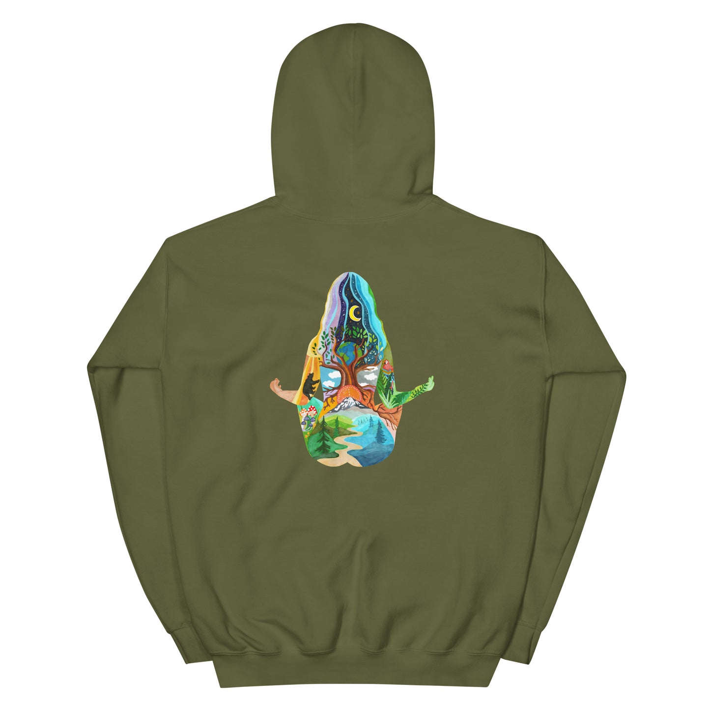 2 Sided Yoga Unisex Hoodie