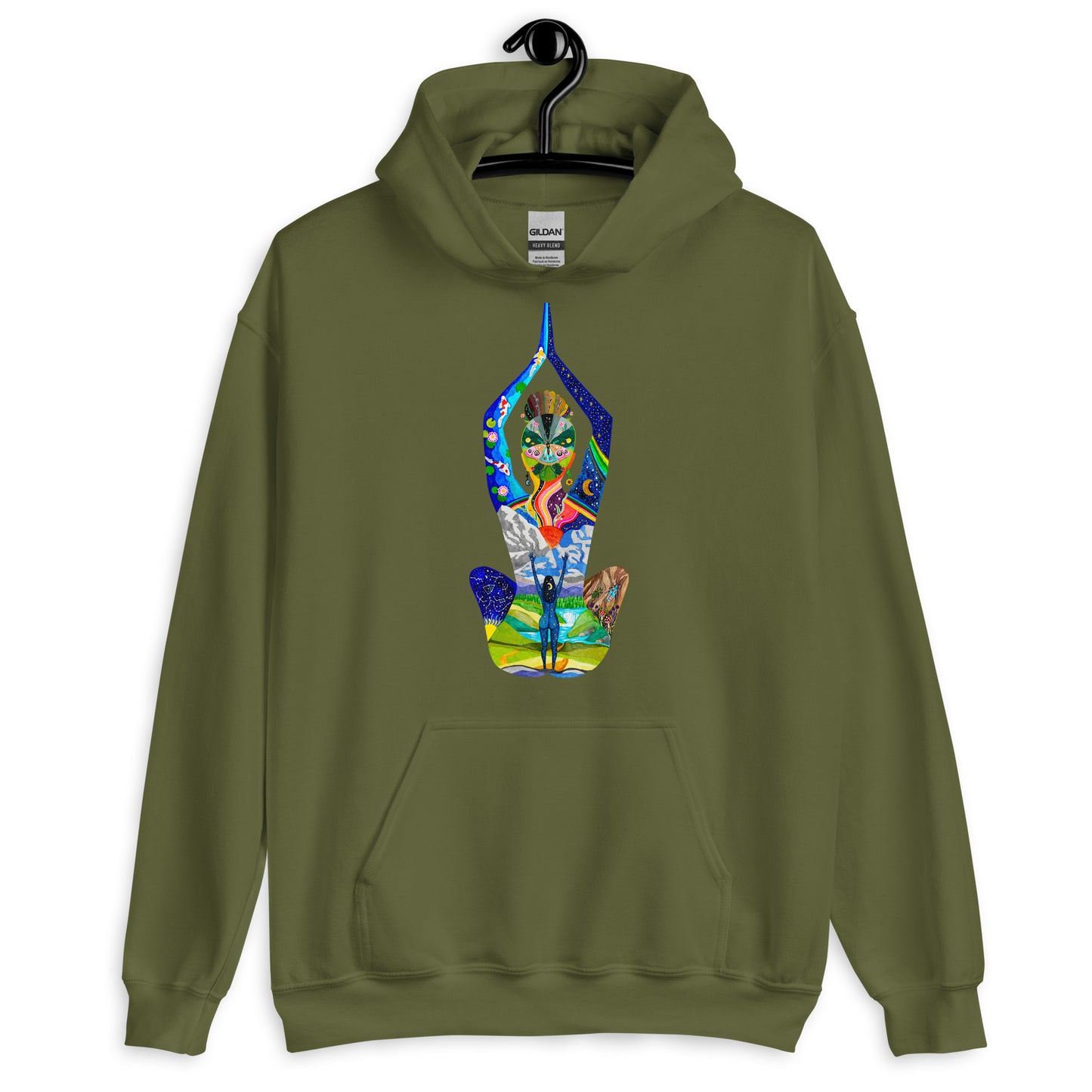 2 Sided Yoga Unisex Hoodie