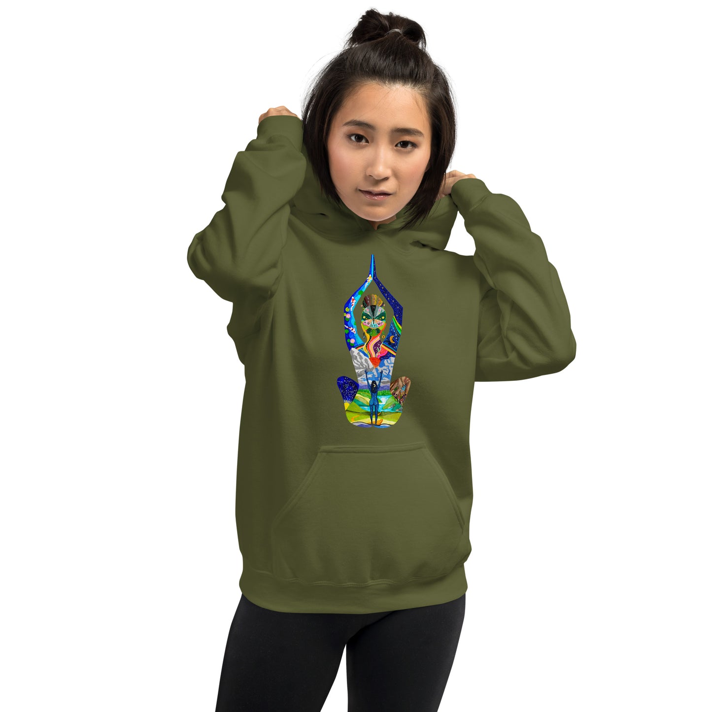 2 Sided Yoga Unisex Hoodie